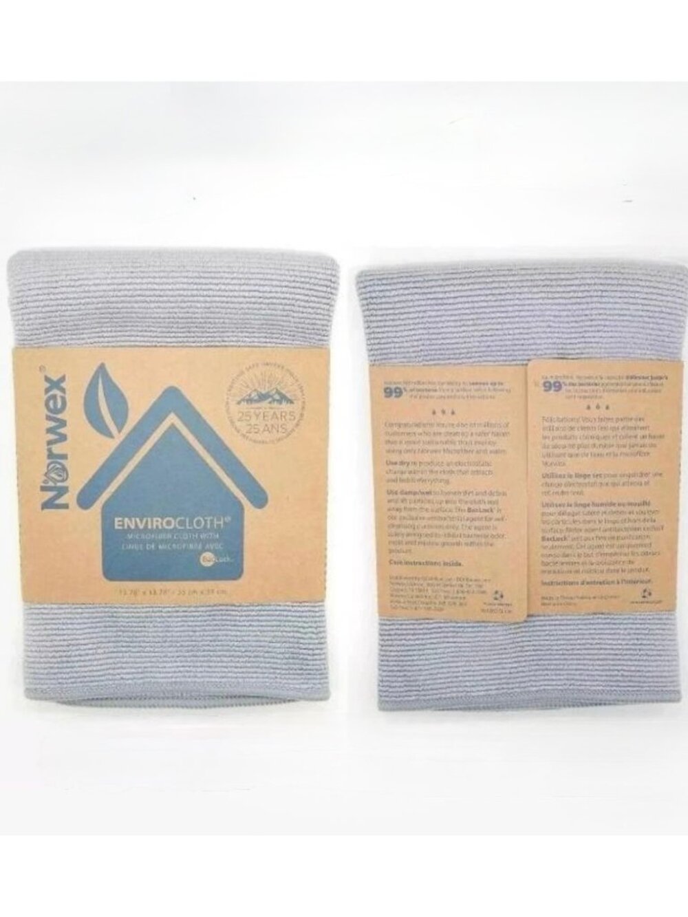 2 Pack of Norwex Enviro Cloth Gray (Graphite)